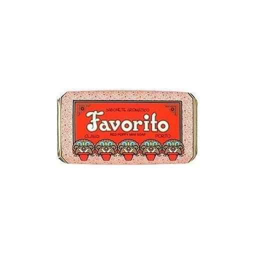 Claus Porto Favorito Red Poppy Mini Soap 1.7 Oz
