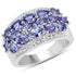 2.72 Carat Genuine Tanzanite .925 Sterling Silver Ring by Bids.com