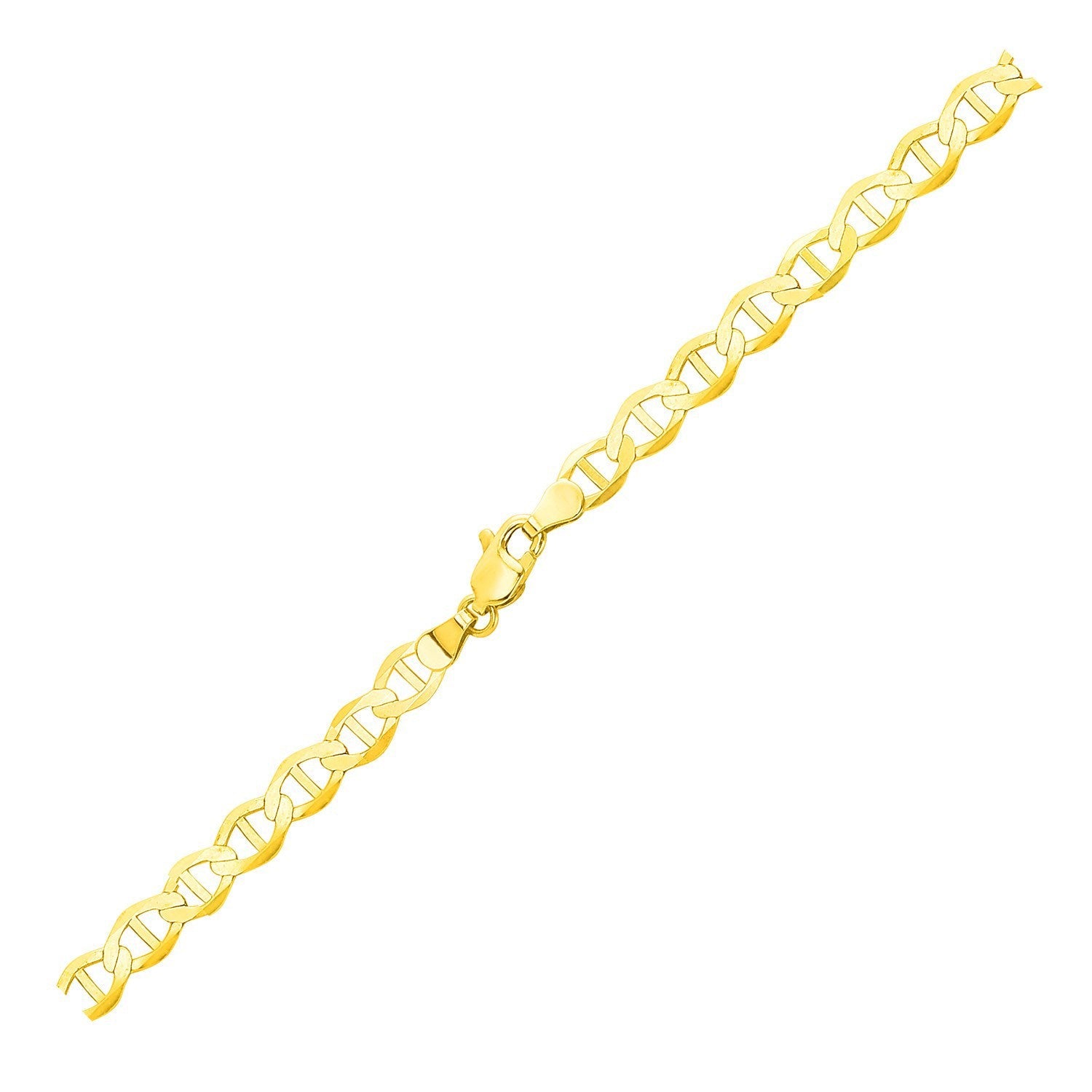 5.5mm 10k Yellow Gold Mariner Link Chain by Bids.com