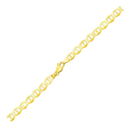 5.5mm 10k Yellow Gold Mariner Link Chain by Bids.com