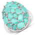5.48 Carat Genuine Emerald .925 Sterling Silver Ring by Bids.com