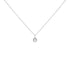 10K White Gold 5MM Cultured Pearl and Diamond Accent Halo Pendant Necklace by Bids.com