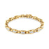 14K Yellow Gold 2 1/2 Cttw Princess-Cut Diamond Link Tennis Bracelet (H-I Color, SI2-I1 Clarity) - 7.25" by Bids.com