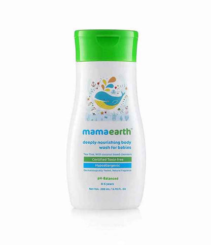 Mamaearth Daily Moisturizing Lotion &amp; Mamaearth Deeply Nourishing Baby Wash For Babies
