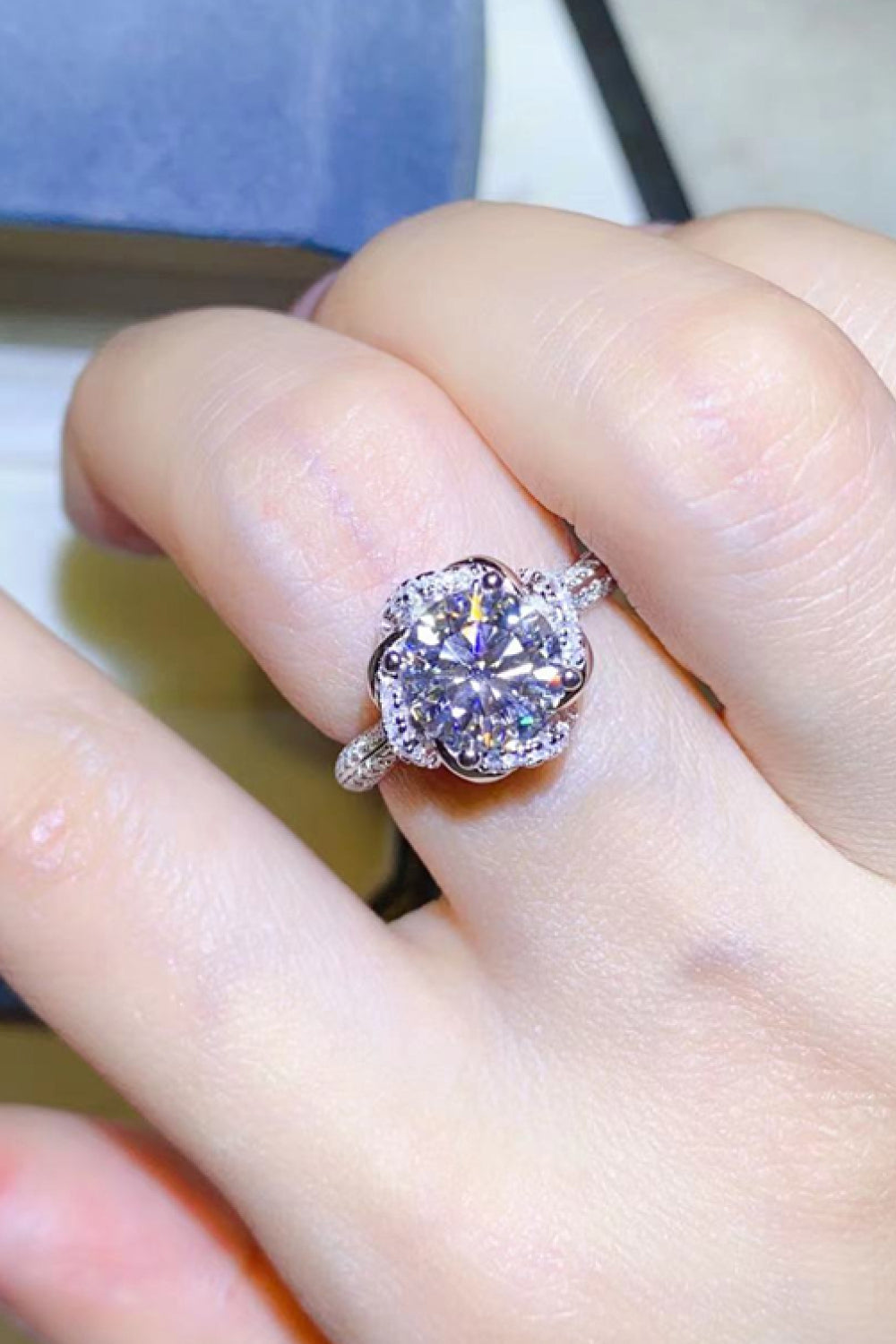 2 Carat Sparkala™ Platinum Over Pure Sterling Silver Ring by Sparkala