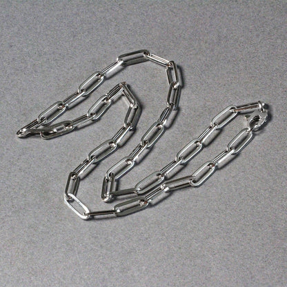 14k White Gold Bold Paperclip Chain (4.2 mm) by Bids.com