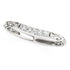 14k White Gold Antique Style Curved Diamond Wedding Band (1/10 cttw) by Bids.com