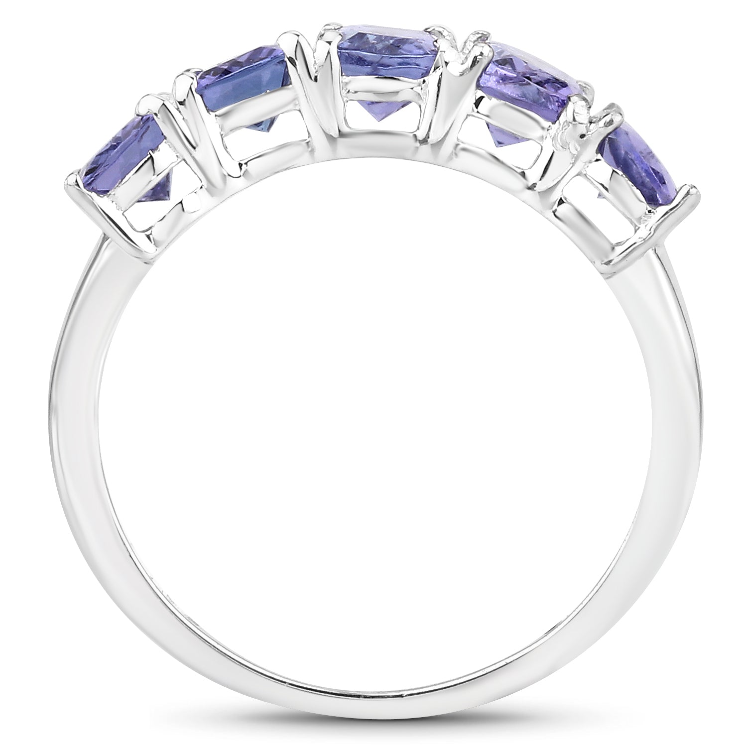 2.65 Carat Genuine Tanzanite .925 Sterling Silver Ring by Bids.com