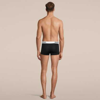 Men's Classic Black Boxer Trunk Underwear - Performance Microfiber (Size XL)
