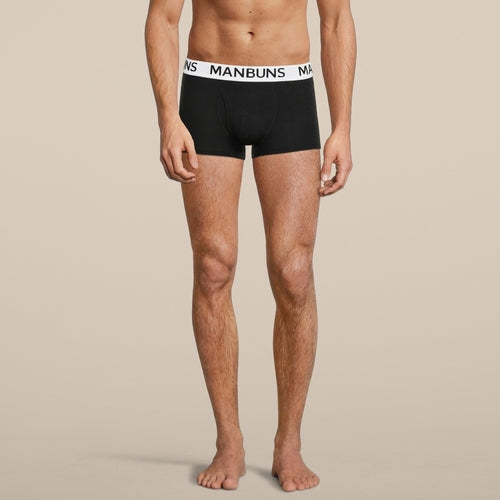 Men's Classic Black Boxer Trunk Underwear - Performance Microfiber (Size XL)