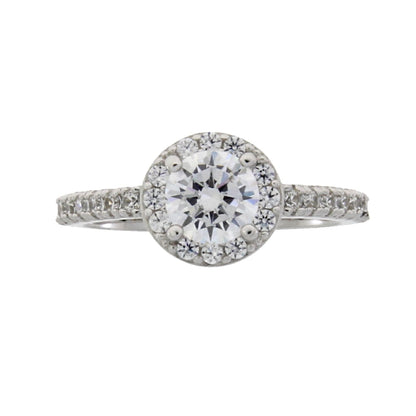 Natural Cubic Zirconium Ring Sterling Silver by Bids.com