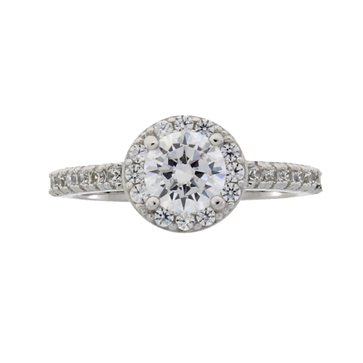 Natural Cubic Zirconium Ring Sterling Silver by Bids.com