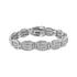 .925 Sterling Silver 3.0 Cttw Prong Set Diamond Art Deco Style Tennis Bracelet (I-J Color, I2-I3 Clarity) - 7.25" by Bids.com