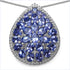 4.16 Carat Genuine Tanzanite .925 Sterling Silver Pendant by Bids.com