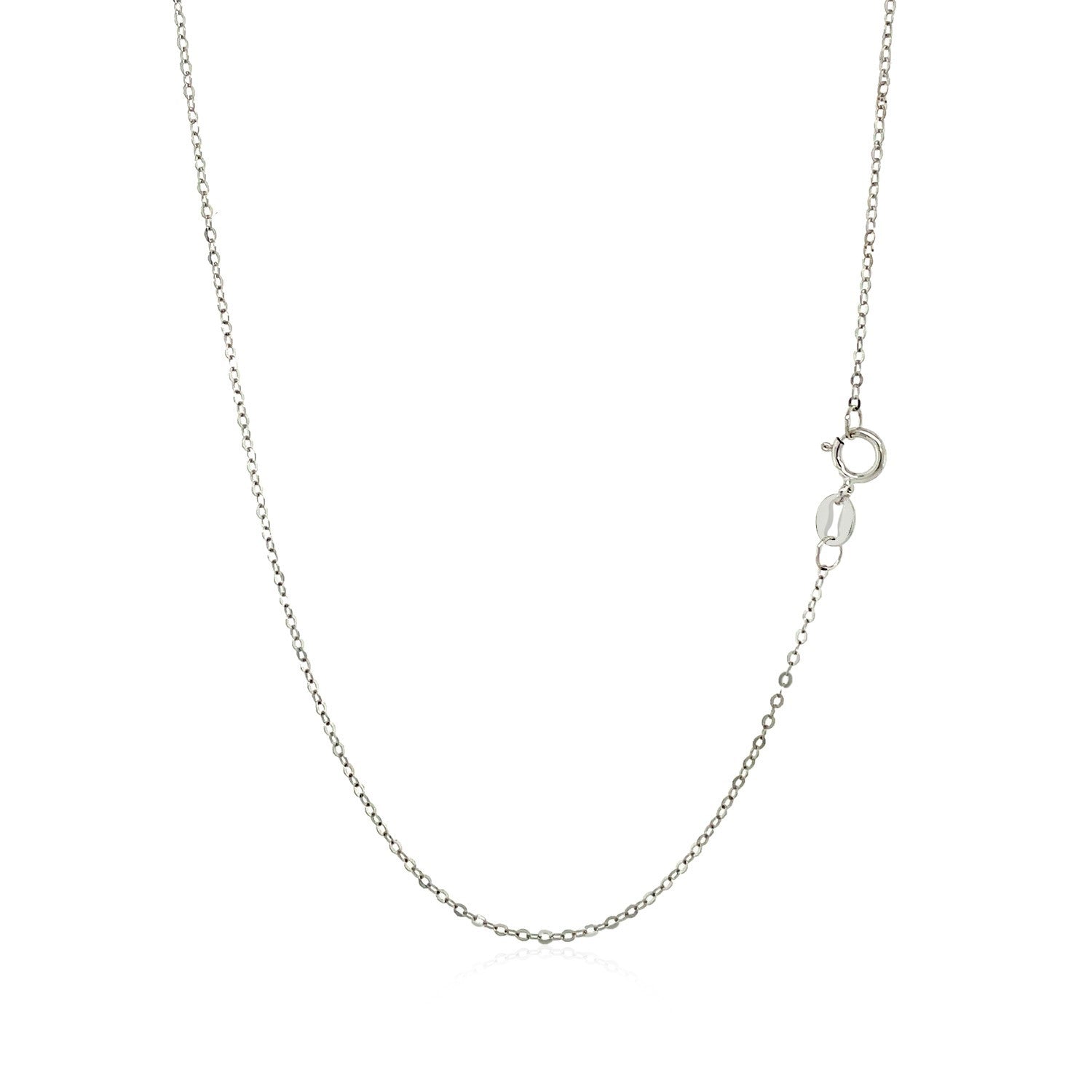 14k White Gold Polished Mini Heart Necklace by Bids.com