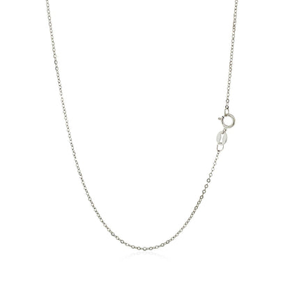 14k White Gold Polished Mini Heart Necklace by Bids.com