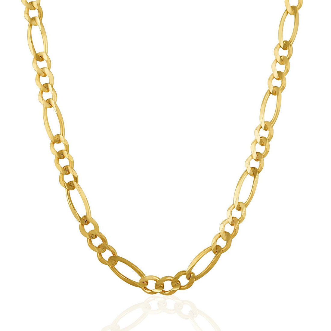 6.0mm 14k Yellow Gold Solid Figaro Chain by Bids.com