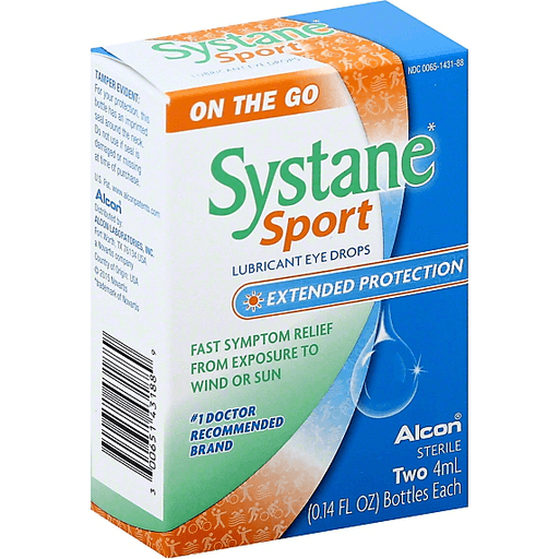 Systane Sport Lubricant Eye Drops Extended Protection On The Go 