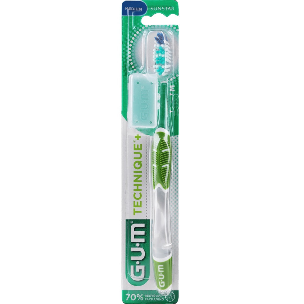 GUM Technique Toothbrush + Medium Sunstar 492 Assorted Color by Pasteur Pharmacy