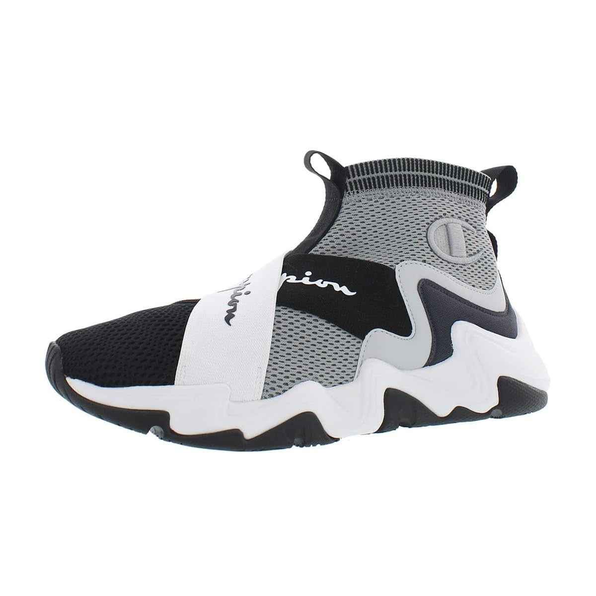 Champion Hyper CX Men’s Sneakers Size 9 M Concrete/Black Slip-On Athletic Shoes