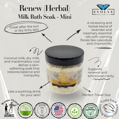 Milk Bath - Renew (Herbal) Mini