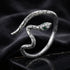 925 Sterling Silver Pavé Setting CZ Oxidized Silver Ring for Women by Bids.com