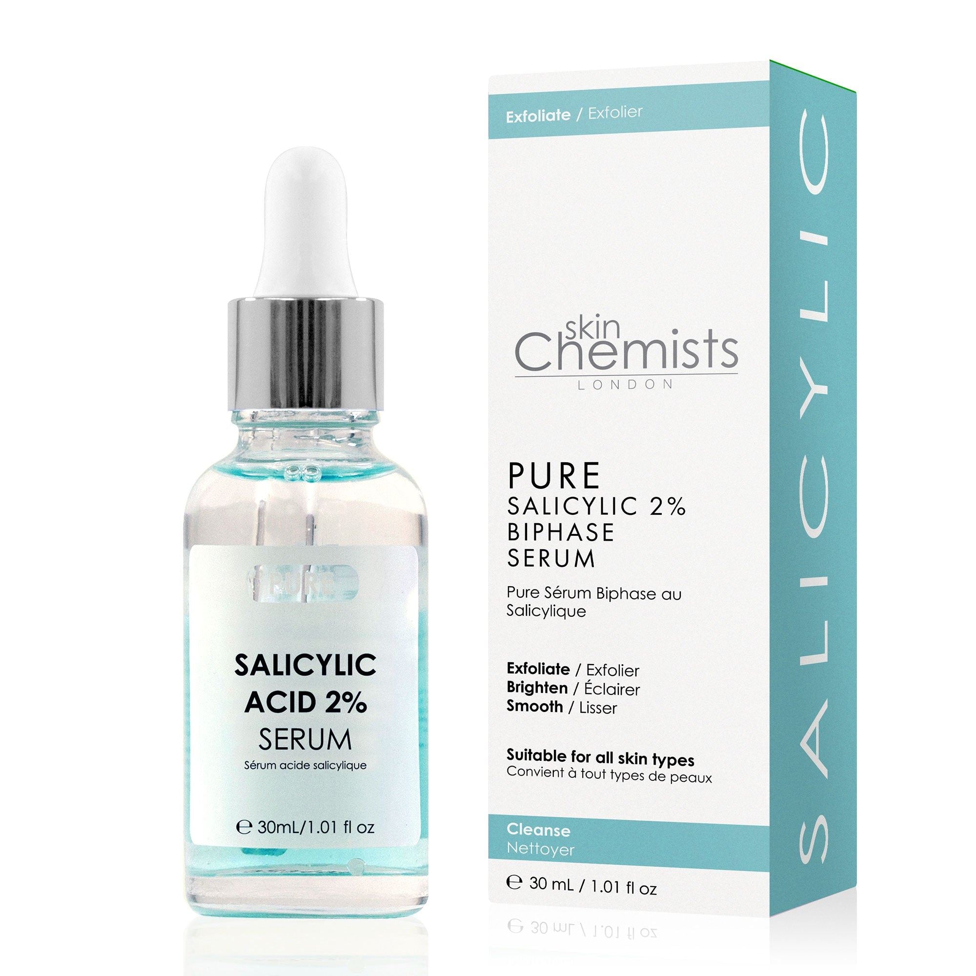Pure Salicylic 2% Biphase Serum 30ml by skinChemists US