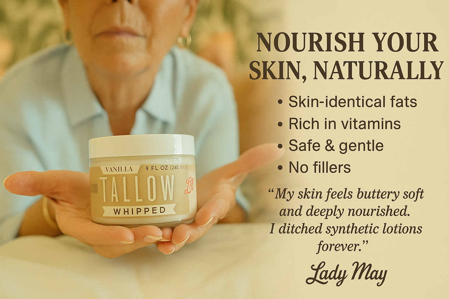 Vanilla Bean Tallow Gift Set For Nourished Skin And Hydration