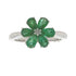 Natural 1.14ct Emerald Zircon Ring Sterling Silver by Bids.com