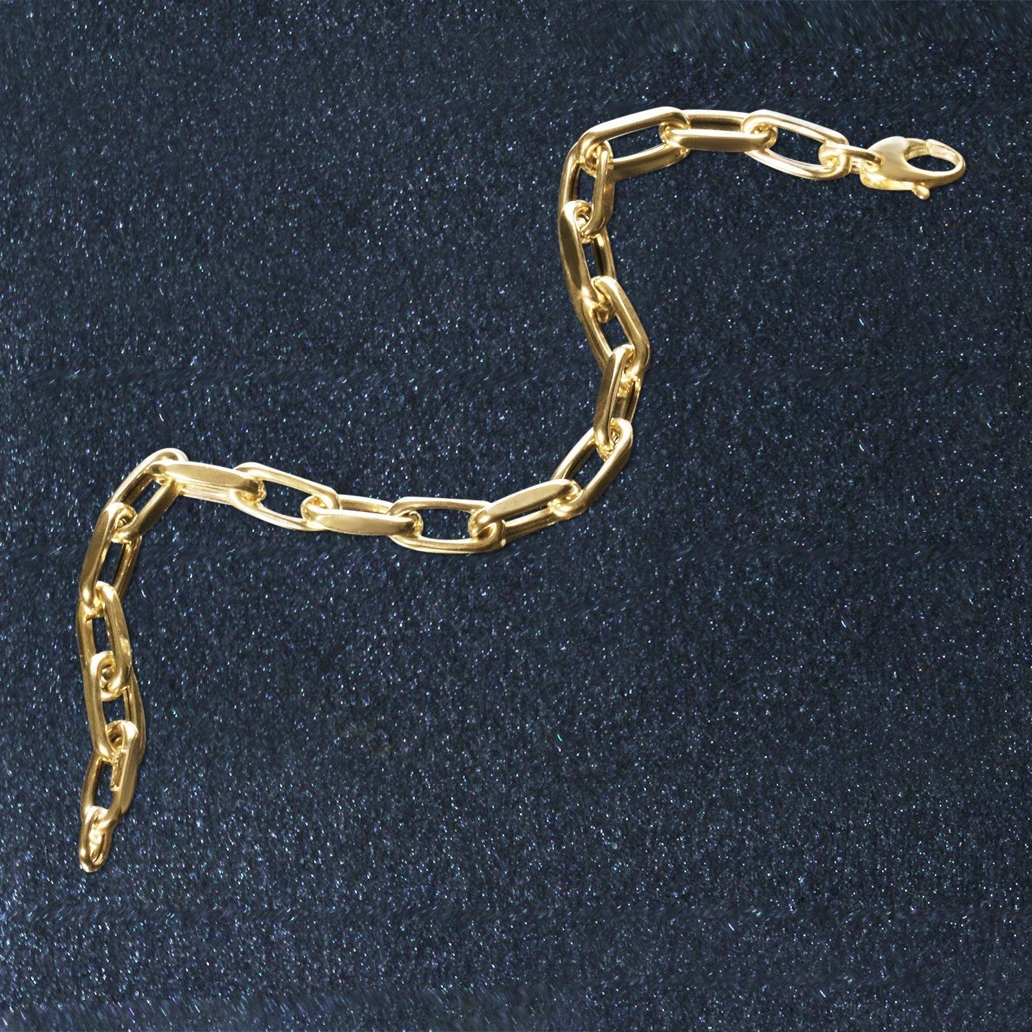14k Yellow Gold French Cable Link Bracelet  (6.00 mm)  DestGlow