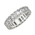 Emerald Cut Lab Grown Diamond Eternity Ring in 14k White Gold (2 cttw FG/VS2)  DestGlow