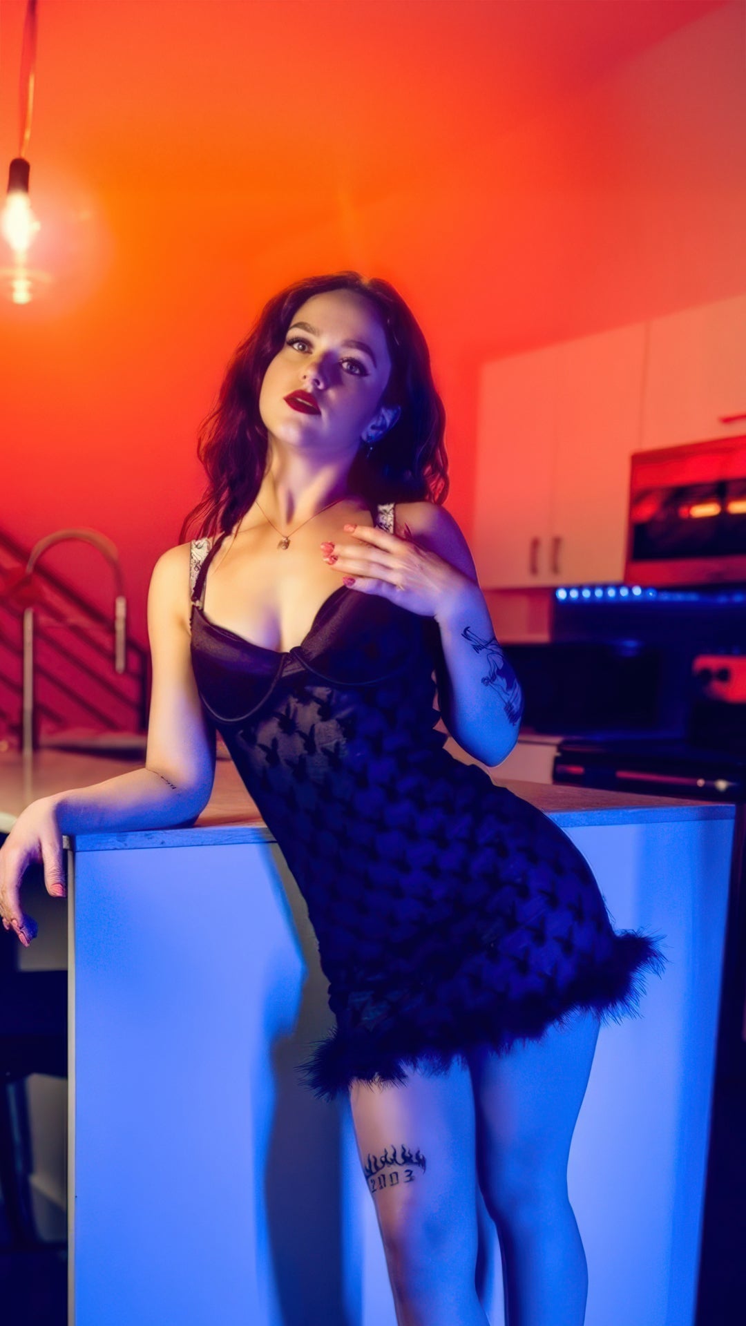 Playboy Bunny Noir Chemise