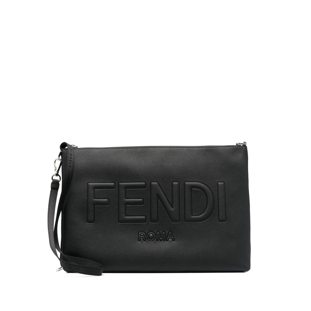 Fendi Black Clutch Bags Men by Luosophy