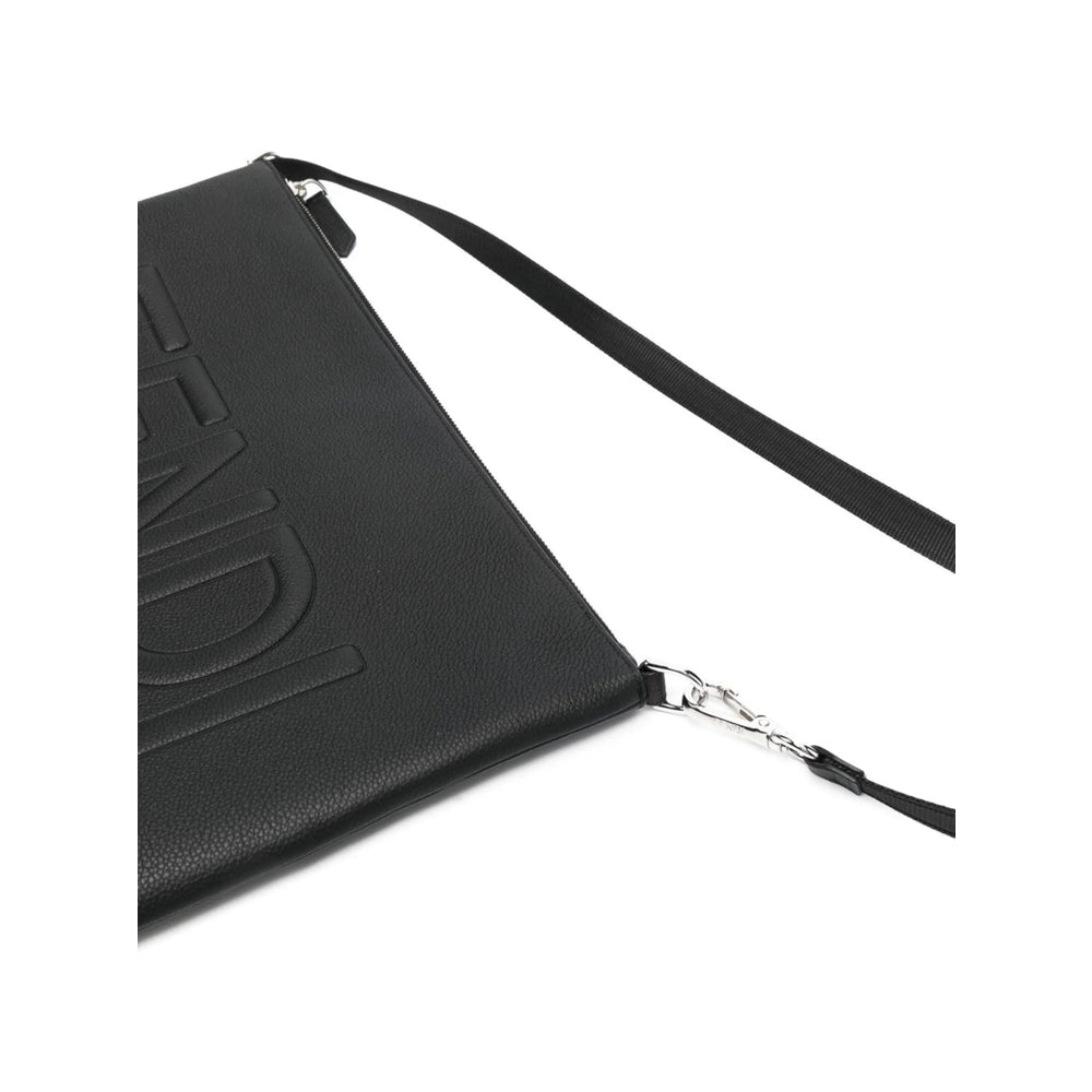 Fendi Black Clutch Bags Men by Luosophy