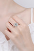 2 Carat Oval-Cut Sparkala™ 925 Sterling Silver Halo Ring by Sparkala