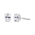14K White Gold 1.00 Cttw Lab Grown Oval Solitaire Diamond Stud Earrings (F-G Color, VS2-SI1 Clarity) by Bids.com