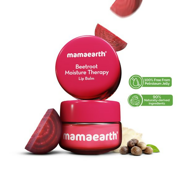 Mamaearth Beetroot Moisture Therapy Lip Balm with Beetroot &amp; Hyaluronic Acid For Dry &amp; Chapped Lips