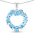 1.90 Carat Genuine Swiss Blue Topaz .925 Sterling Silver Pendant by Bids.com