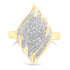 10K Yellow Gold Diamond Cocktail Ring (3/4 Cttw, I-J Color, I2-I3 Clarity) - Size 8 by Bids.com