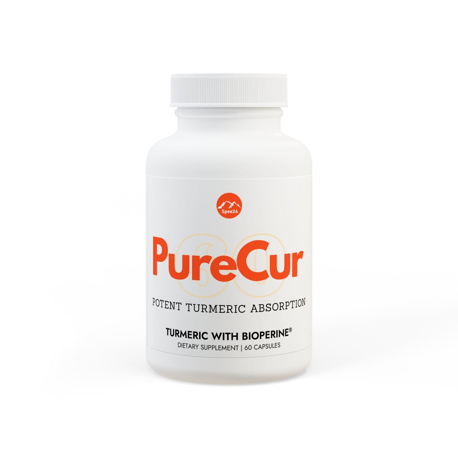 PureCur Turmeric with Black Pepper Fruit Extract Supplement (60 Capsules)