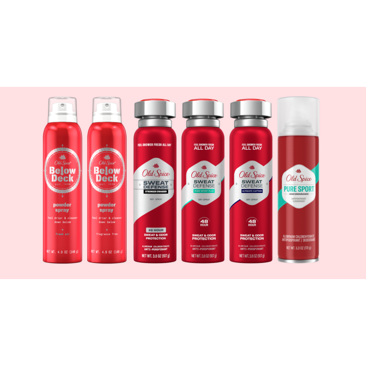 Old Spice High Endurance Pure Sport Aerosol Dry Spray Deodorant 6 Oz by Pasteur Pharmacy