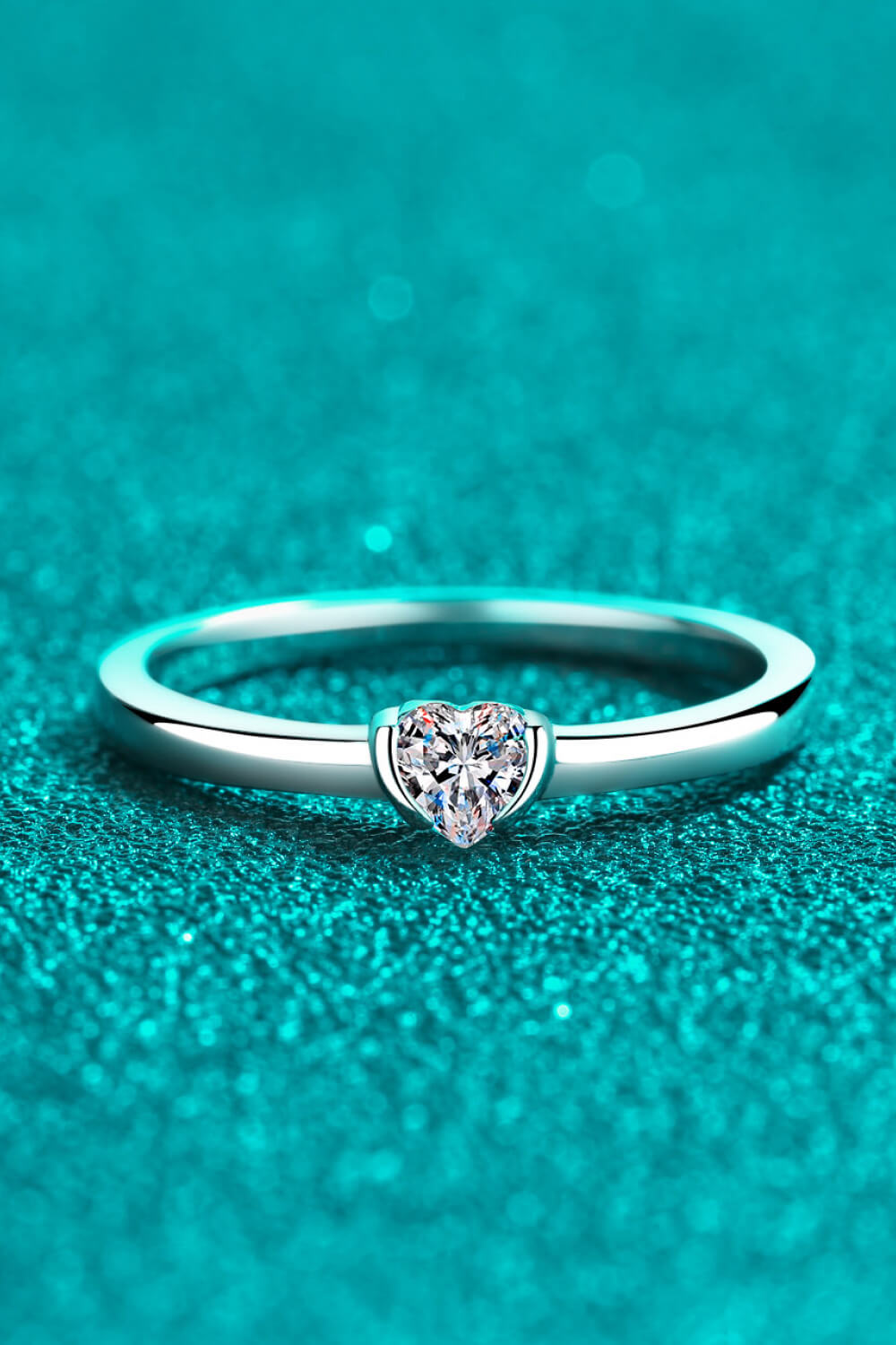 Heart-Shaped Sparkala™ Solitaire Ring by Sparkala