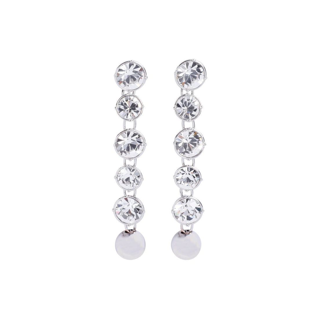 Jean Paul Gaultier Long Diamond Earrings Women by Luosophy