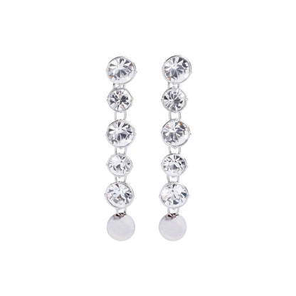 Jean Paul Gaultier Long Diamond Earrings Women by Luosophy
