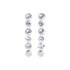 Jean Paul Gaultier Long Diamond Earrings Women by Luosophy