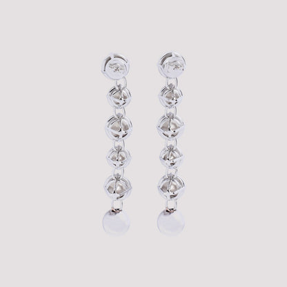 Jean Paul Gaultier Long Diamond Earrings Women by Luosophy