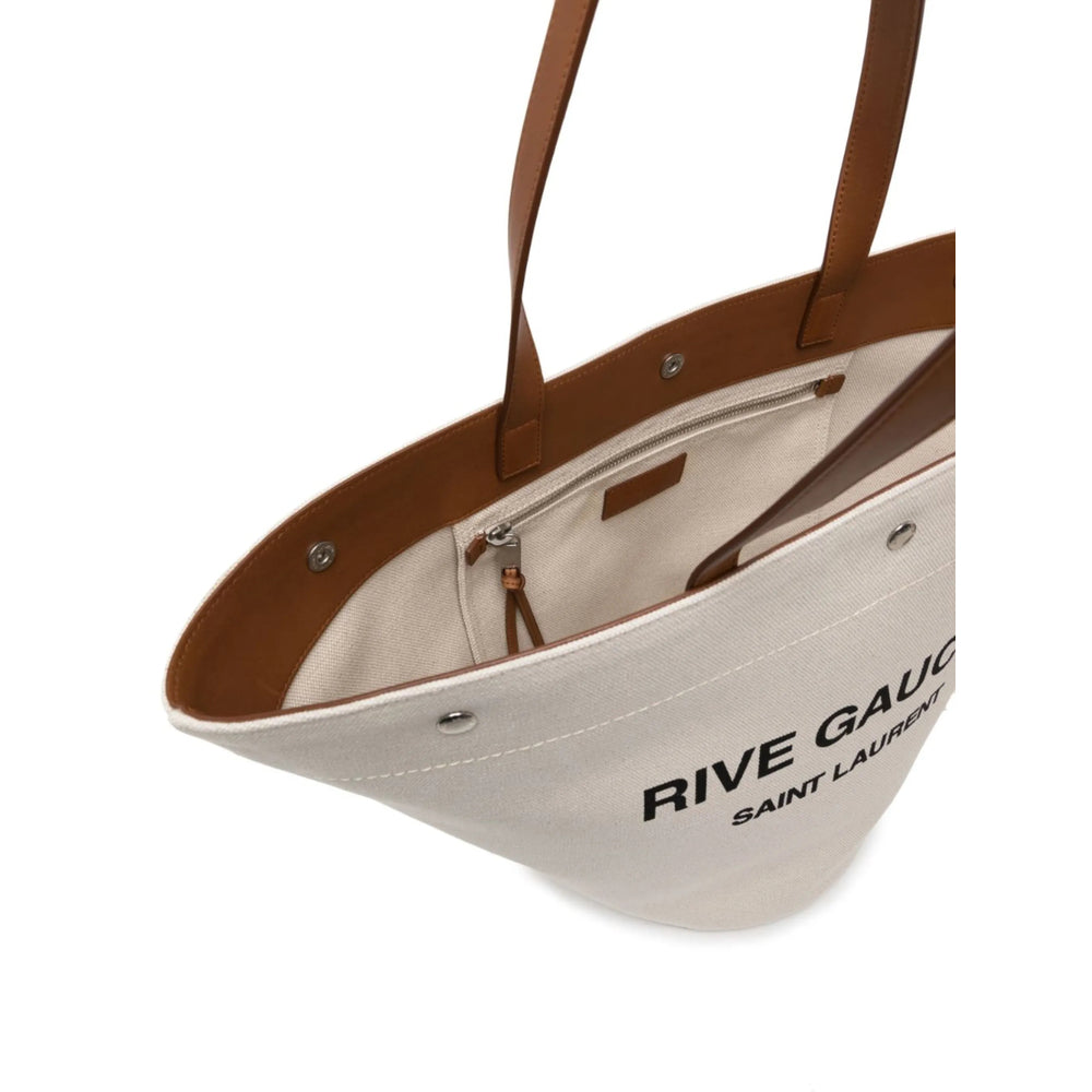 Saint Laurent Neutrals Tote Bags Women by Luosophy