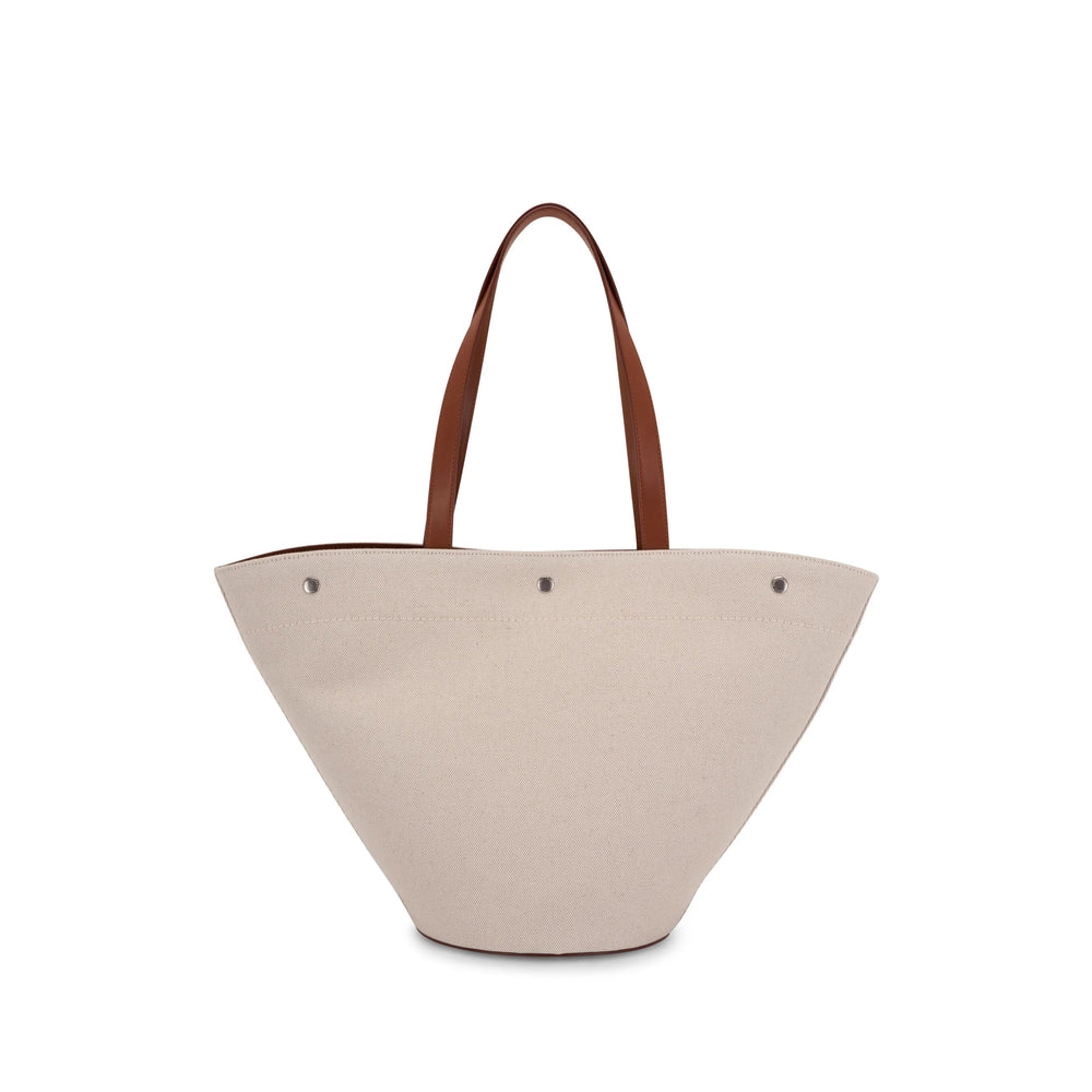 Saint Laurent Neutrals Tote Bags Women by Luosophy