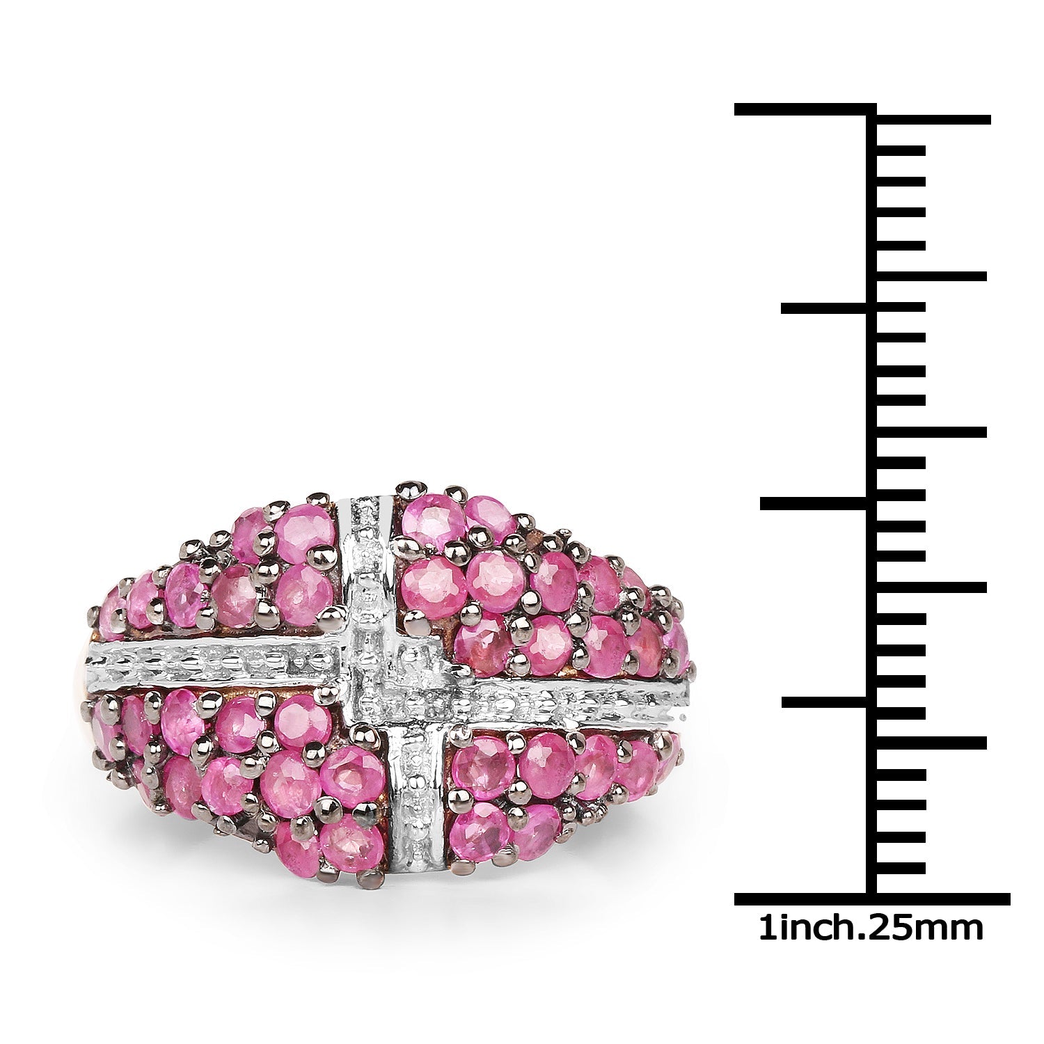14K Yellow Gold Plated 1.70 Carat Genuine Ruby .925 Sterling Silver Ring by Bids.com