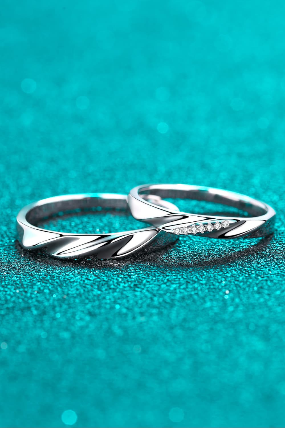 Minimalist 925 Sterling Silver Rhodium-Plated Ring by Sparkala